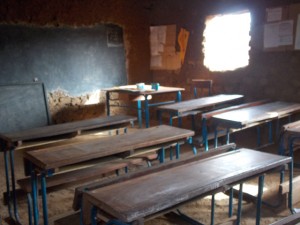 Mud Brick classroom in Gongasso