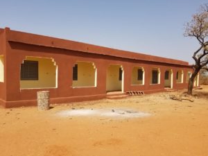 New school building in Kodialanida, begun in November 2017.