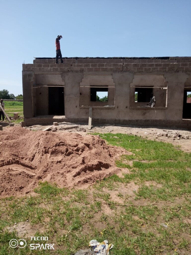 The school buildings are taking shape!